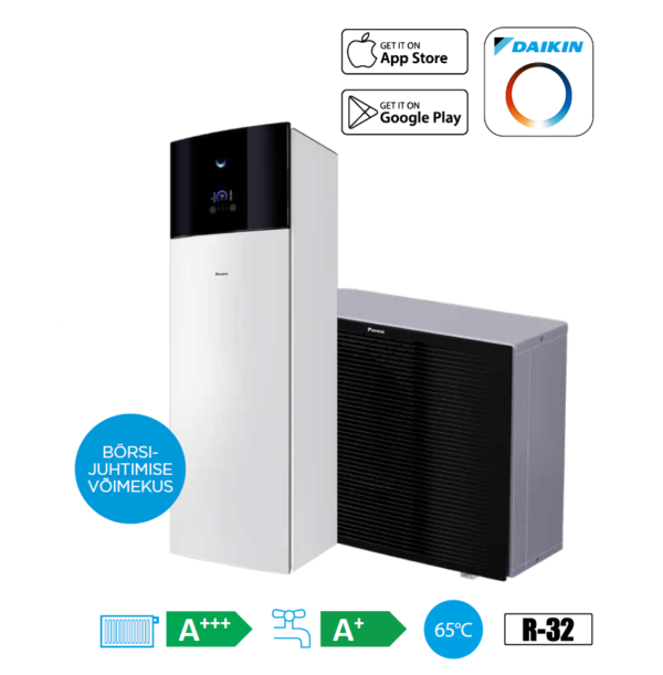 Daikin Altherma 3H MT tarbeveeboileriga Daikin Altherma 3H MT tarbeveeboileriga