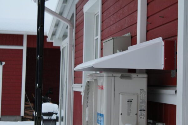 Õhksoojuspumba katus, tumehall